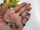 Multi Rainbow Necklace - Seaham sea glass Rainbow necklace