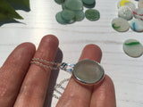 Sea Glass Ohajiki light seafoam with dimple