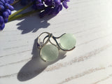 Sea Glass Marble Earrings - Petite 10mm