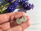 Sea Glass Marble Earrings - Petite 10mm